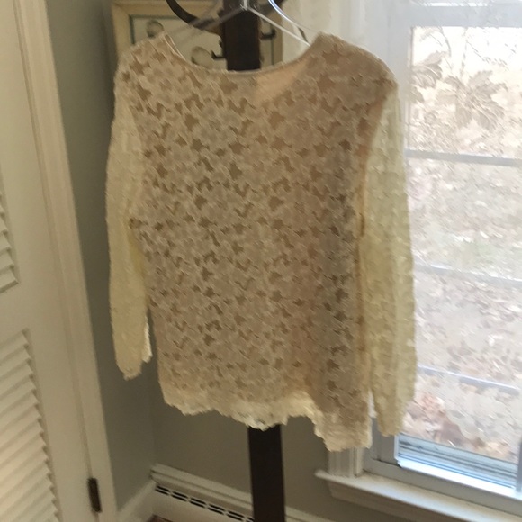 Coldwater Creek NWOT. lined ivory blouse XXL - Picture 4 of 5